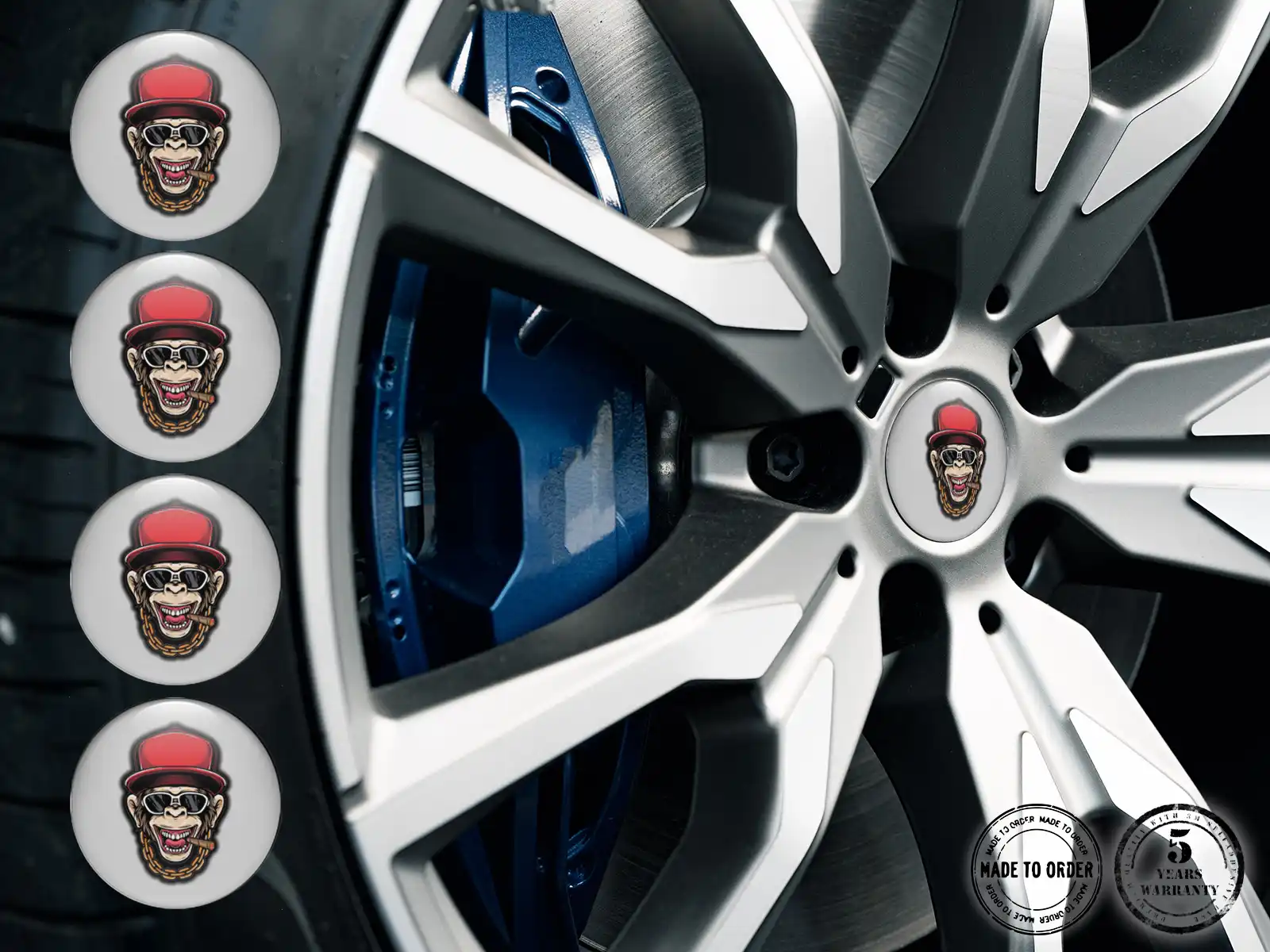 Wheel Sticker Logo Tuning Sport Racing Dome